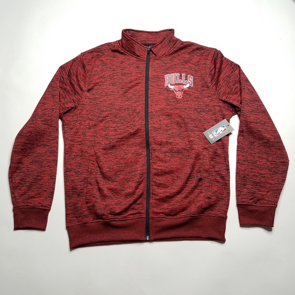 Chicago Bulls Warm Up Track Playoff Coach Jacket